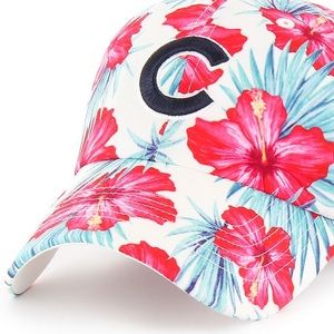 Chicago Cubs Sharon '47 Baseball Hat - White/Flower Pattern
